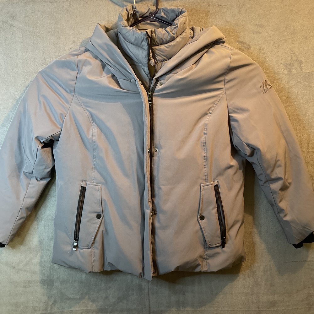 ZeroXposur Nouvo Carbon Puffer Jacket Hooded Zippered Pockets Snap Buttons XXL